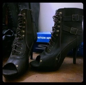 Heeled boots steampunk